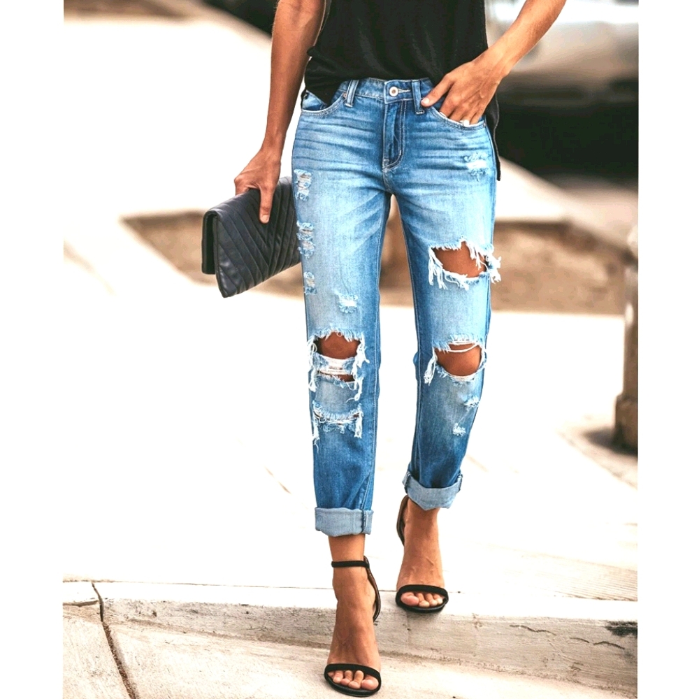 Kancan, Crawford Boyfriend distressed Denim